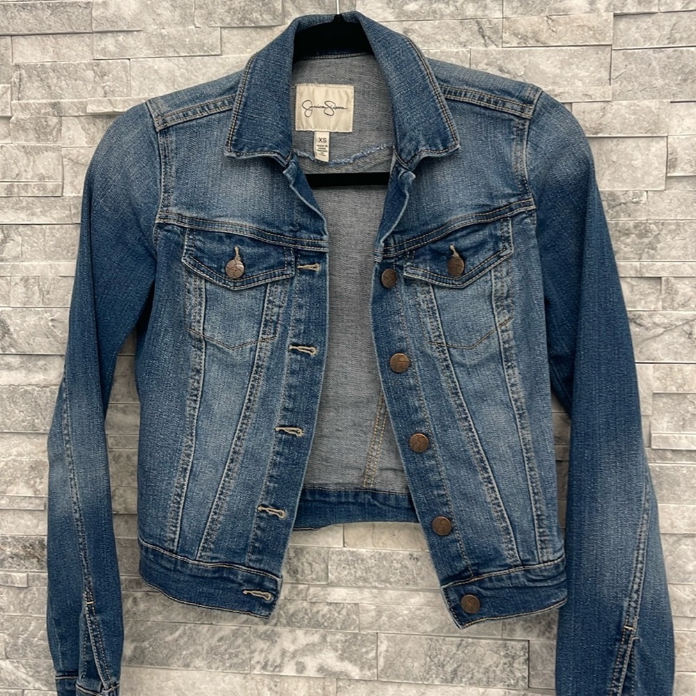 Dark blue jeans jacket